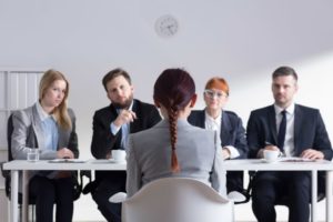 Applicant going through a panel interview