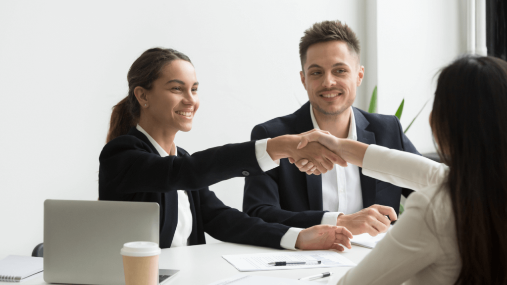 People shaking hands